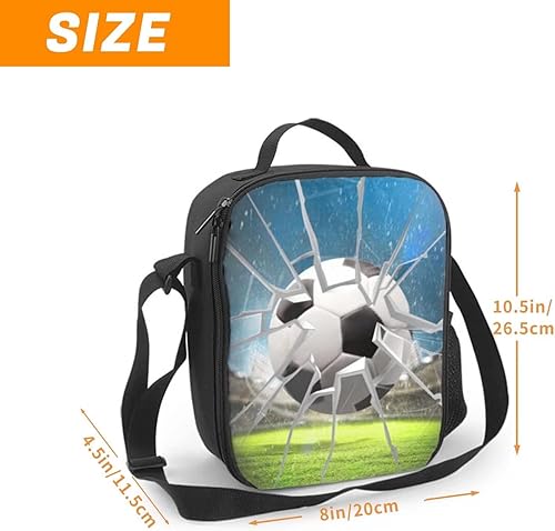 Miniatura 9 de PAUSEBOLL Bolsa de almuerzo de baloncesto para niños, bolsa de almuerzo aislada para adultos, adolescentes y niñas, lonchera portátil reutilizable,