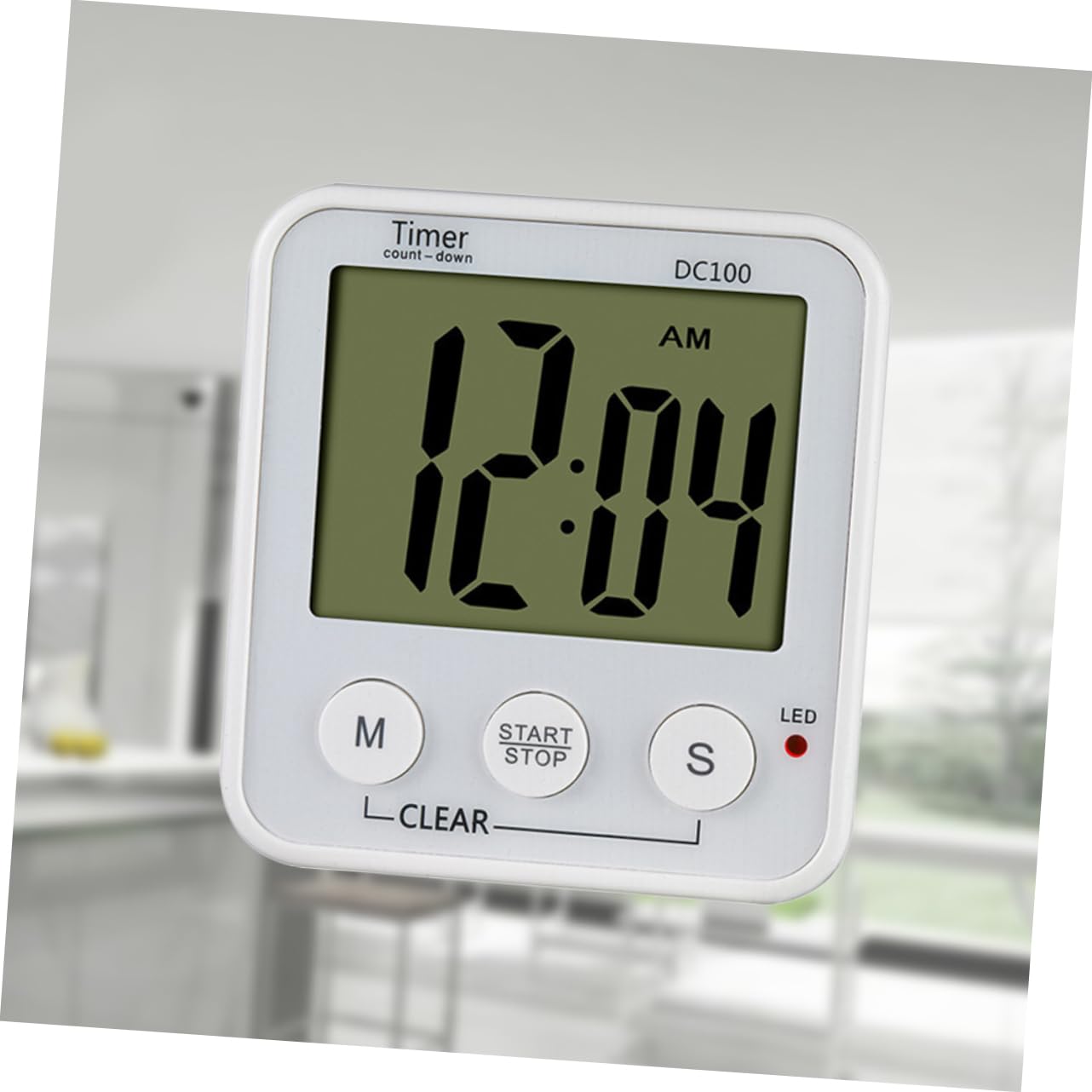 LIFKOME 3-częściowy Łatwy Do Odczytania Cyfrowy Kuchenny Timer Niskie Zużycie Energii Magnetyczny Patyczek Bez Baterii Biały Timer Odliczający
