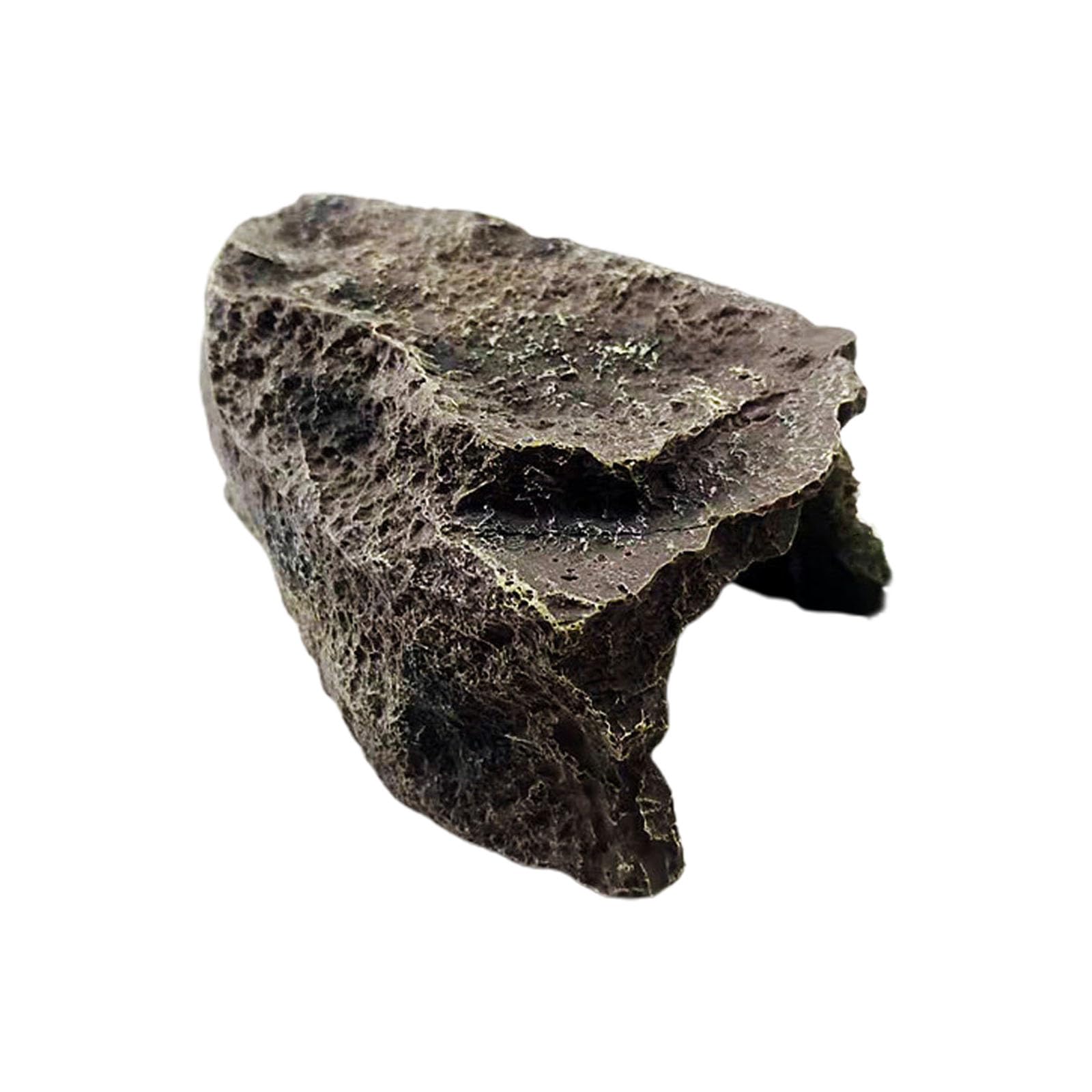 NEWFT Aquariums Rock Stone Cave Resin Decorations Fish Tanks Stone Cave Shelter Fish Hideouts House for Freshwater Saltwater