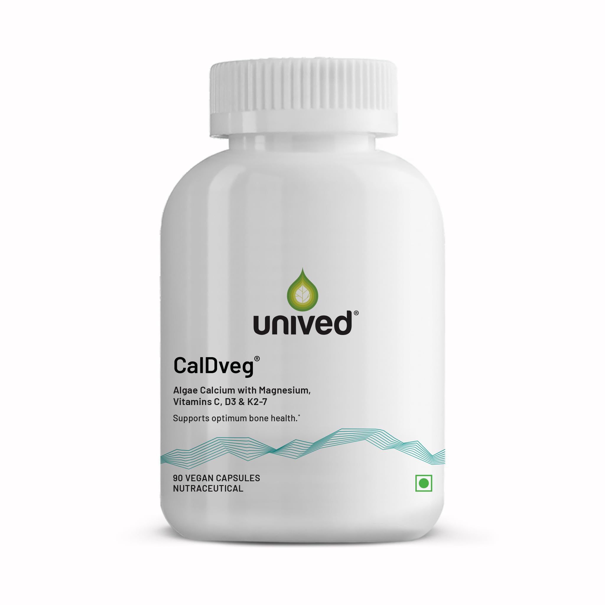 Unived Caldveg | Wholefood Plant-Based Calcium, Magnesium & 73 Trace Minerals, Vit D3 (Lichen), Vit K2-7 (Menaquingold) | Complete Supplement For Bone Health & Healthy Ageing, Capsule, 110 grams-image-27