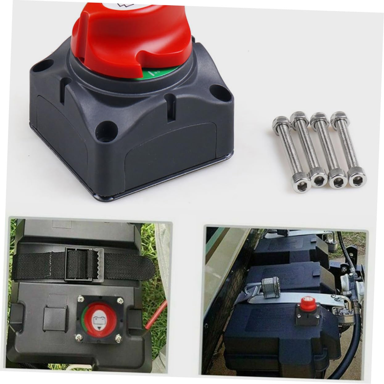 Cabilock Interrupteur Principal Déconnexion Batterie Étanche Isolateur de Puissance pour Camping-car Bateau et Camion Protection Sécurité