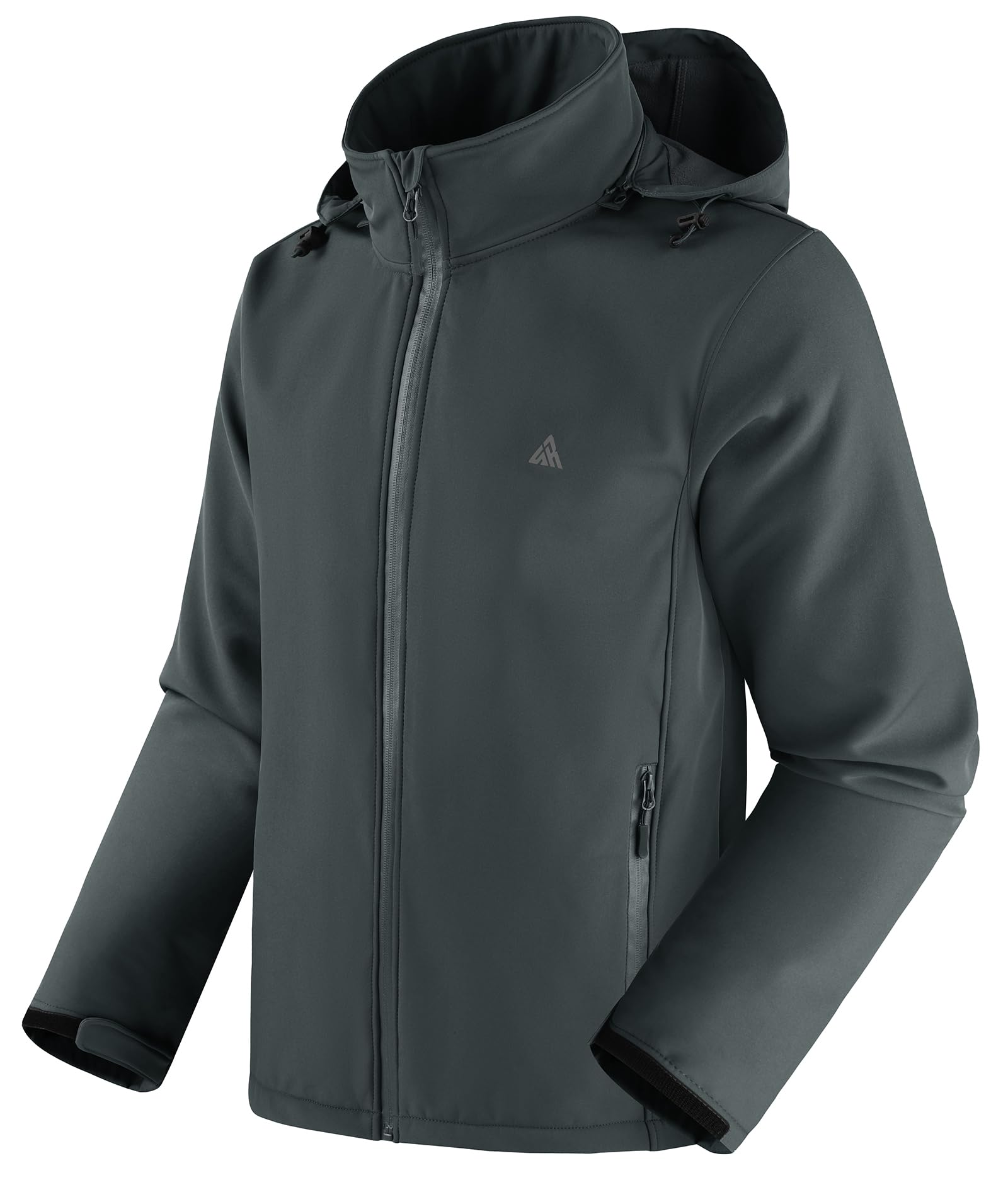 SwissWell Giacca Uomo Invernale Softshell Impermeabile Antivento con Cappuccio Staccabile Multifunzionale Outdoor Giubbotto Caldo Casual Jacket per Trekking Ciclismo Viaggi