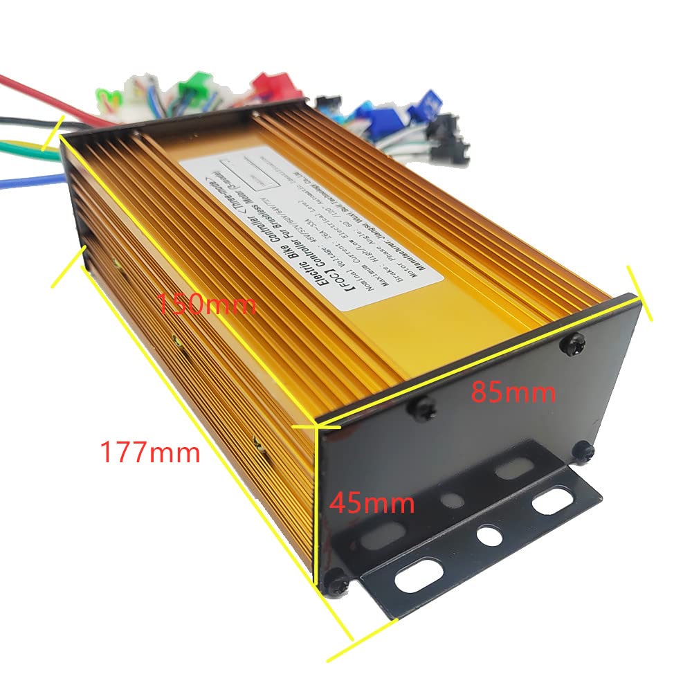 Centralina Monopattino Elettrico 36V 48V 60V 72V 500W 600W 650W 800W 1000W E-bike E-scooter Regolatore Brushless a onda sinusoidale for motore elettrico BLDC Motorino