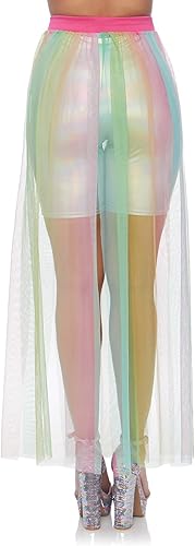 Miniatura 2 de Leg Avenue Womens Multi Slit Sheer Maxi Skirt
