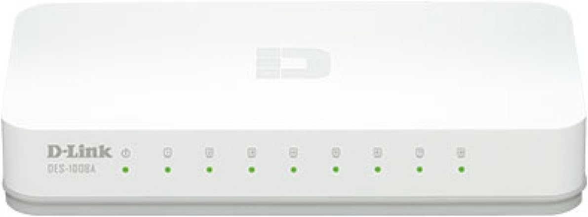 D-LINK DES-1008C 8-Port 10/100 Desktop Switch (White)