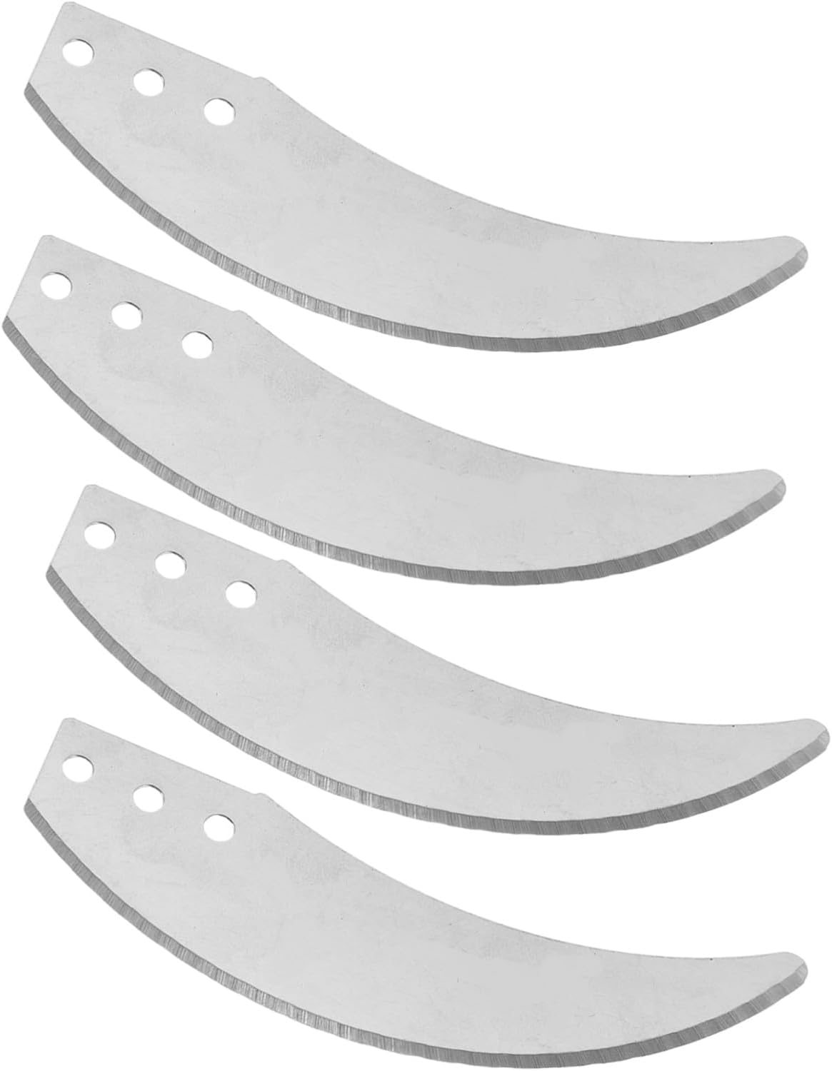VILLCASE 4pcs Meat Grinder Blades and Plates Set 3l Capacity Stainless Steel Replacement Accessories for Manual and Electric Meat Grinders with 5/16" Hole Center for Home Kitchen Use