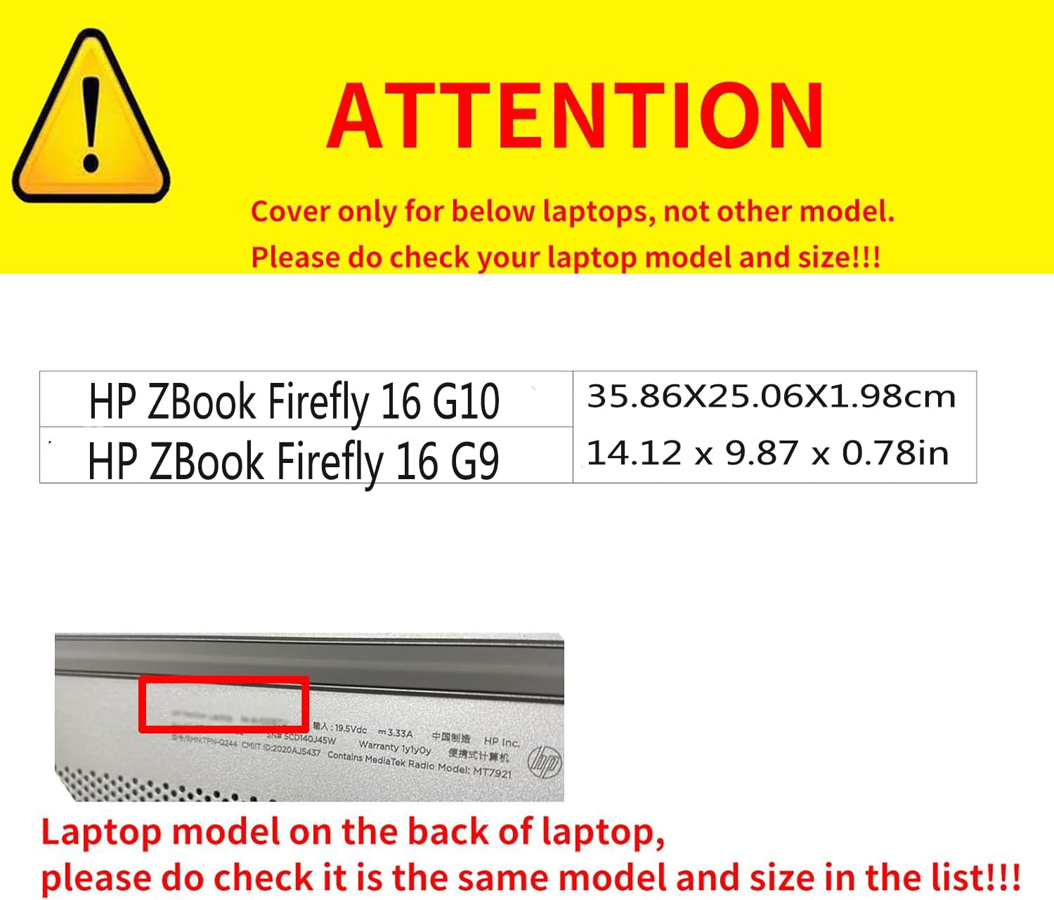 Custodia per computer portatile HP ZBook Firefly 16" G10 Notebook PU fondina HP ZBook Firefly 16 G9 Mobile Workstation Laptop Cover (grigio scuro)