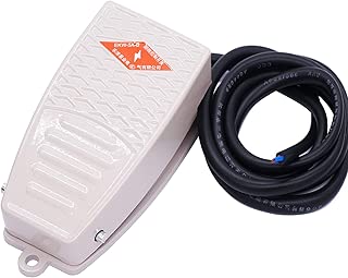 Twidec/380V AC 220V DC Normally Open Momentary Foot Pedal Switch Nonslip Aluminum Housing Foot Switch With 1.5M Cable EKW-5A-B - coolthings.us