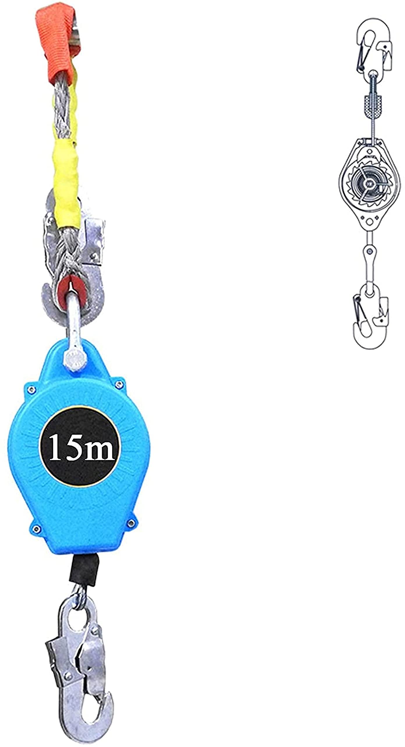 Buy VIROYA Self Retracting Lifeline 16 Ft Fall Protection Retractable