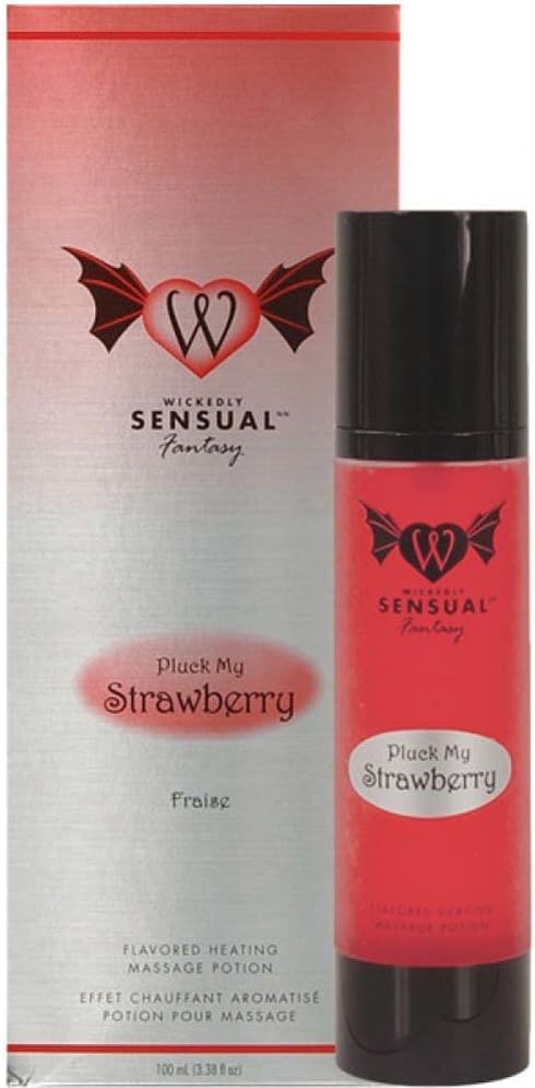 Heating Massage Potion, Pluck My Strawberry, 3.38 Ounce Bottle