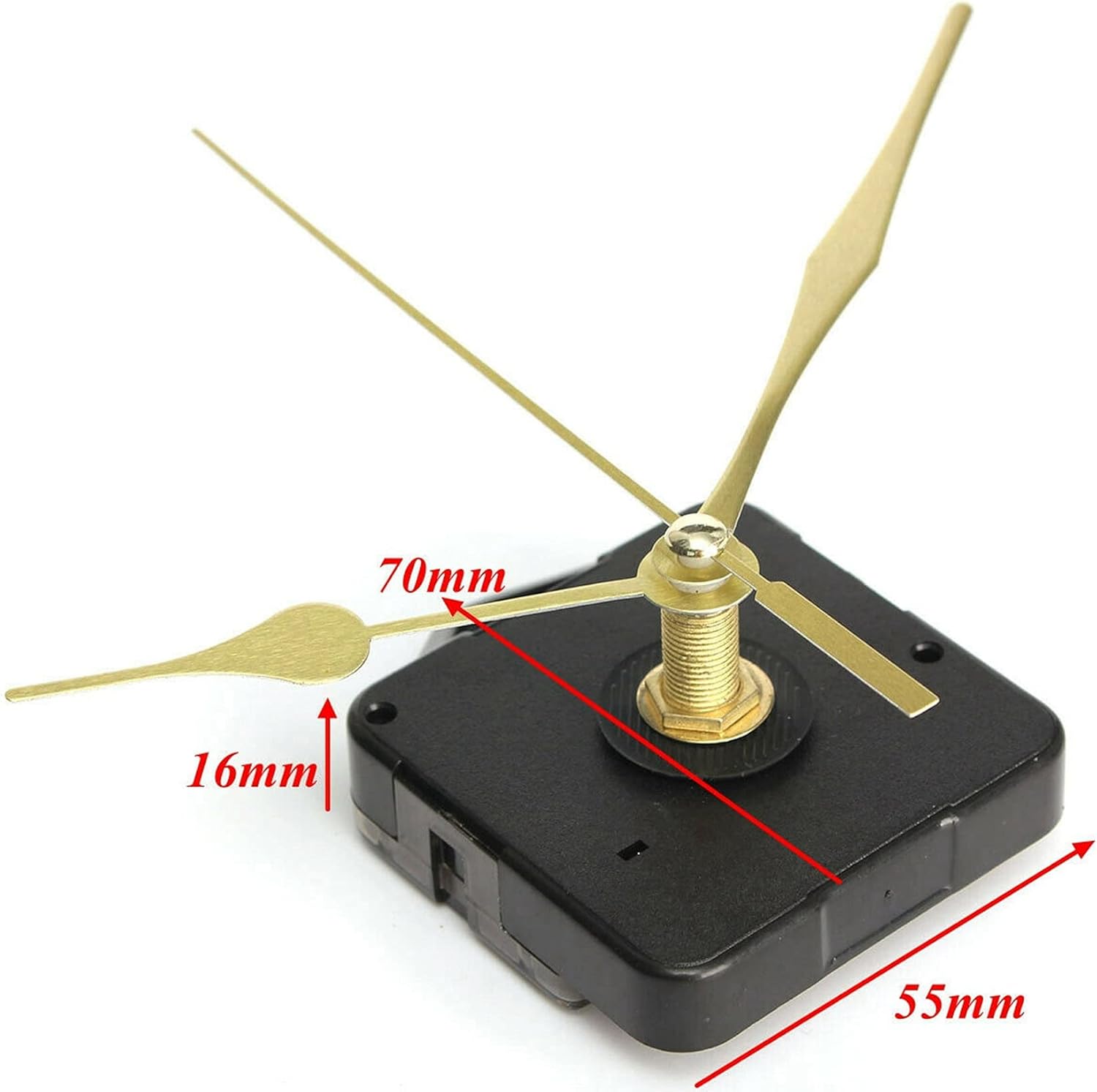 10Pcs DIY Silent Movement Spindle Hands Wall Quartz Clock Movement Mechanism Repair Part Clock Kit