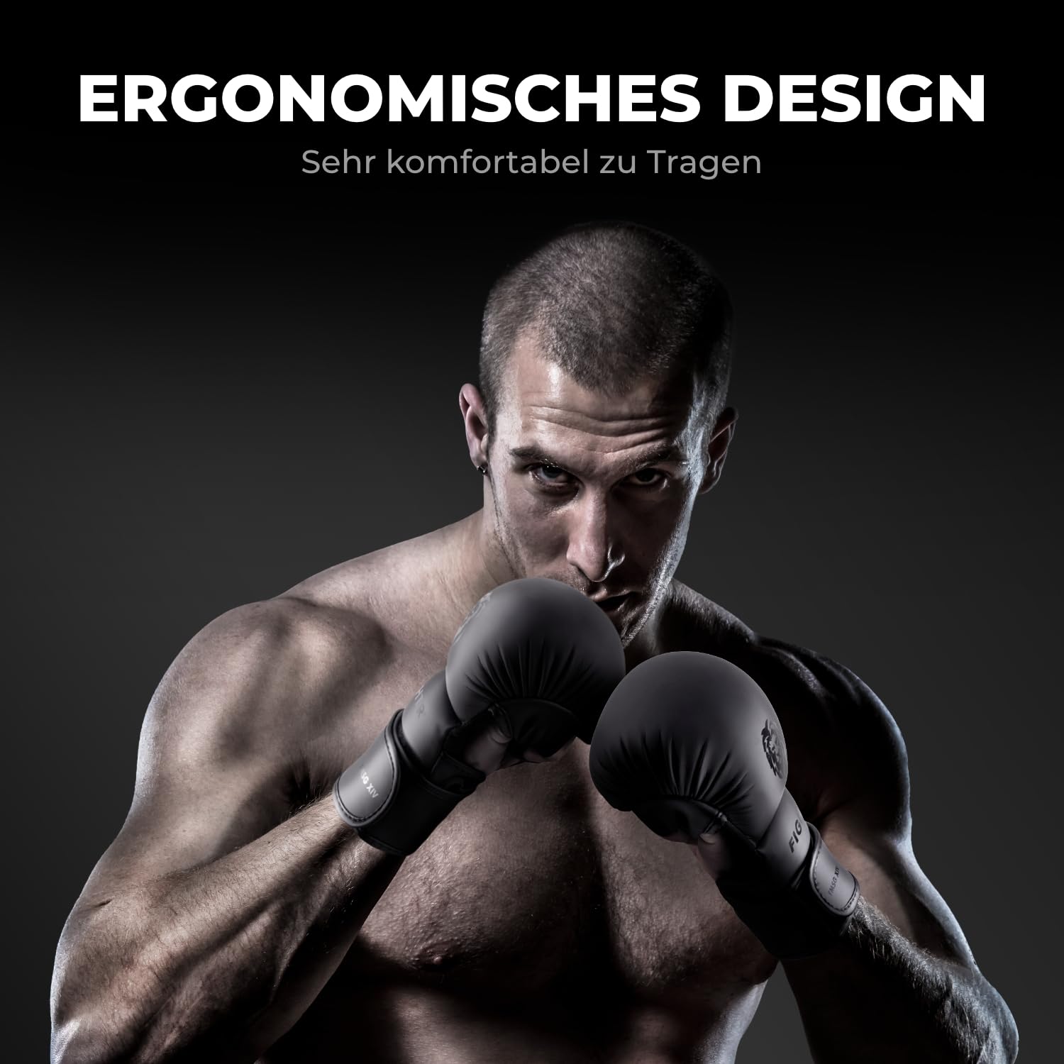 FIGHTR® MMA Sparring Handschuhe mit bestem Sitz für maximale Stabilität | mit extra Dicker Polsterung | für Sparring, MMA, Boxen, Kickboxen & Kampfsport 07 oz | inkl. Tragetasche