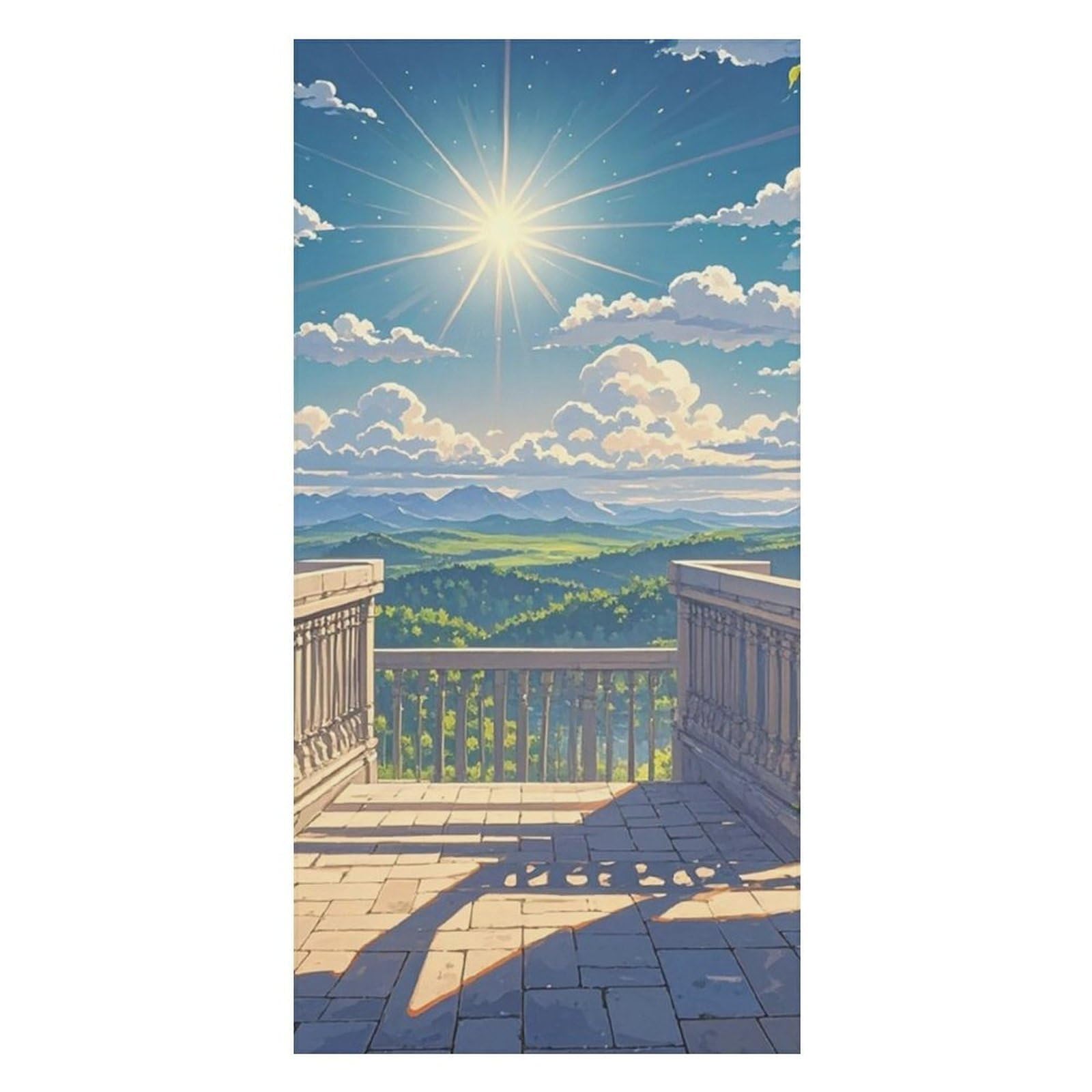Shining Overlook Beach Towels Extra Large, Quick Dry Absorbent Multipurpose, Oversized Beach Towel, Sand Free Foldable Lightweight, Travel Towel, For Beach Pool Camping Travel Vacation, 63x31.5 in