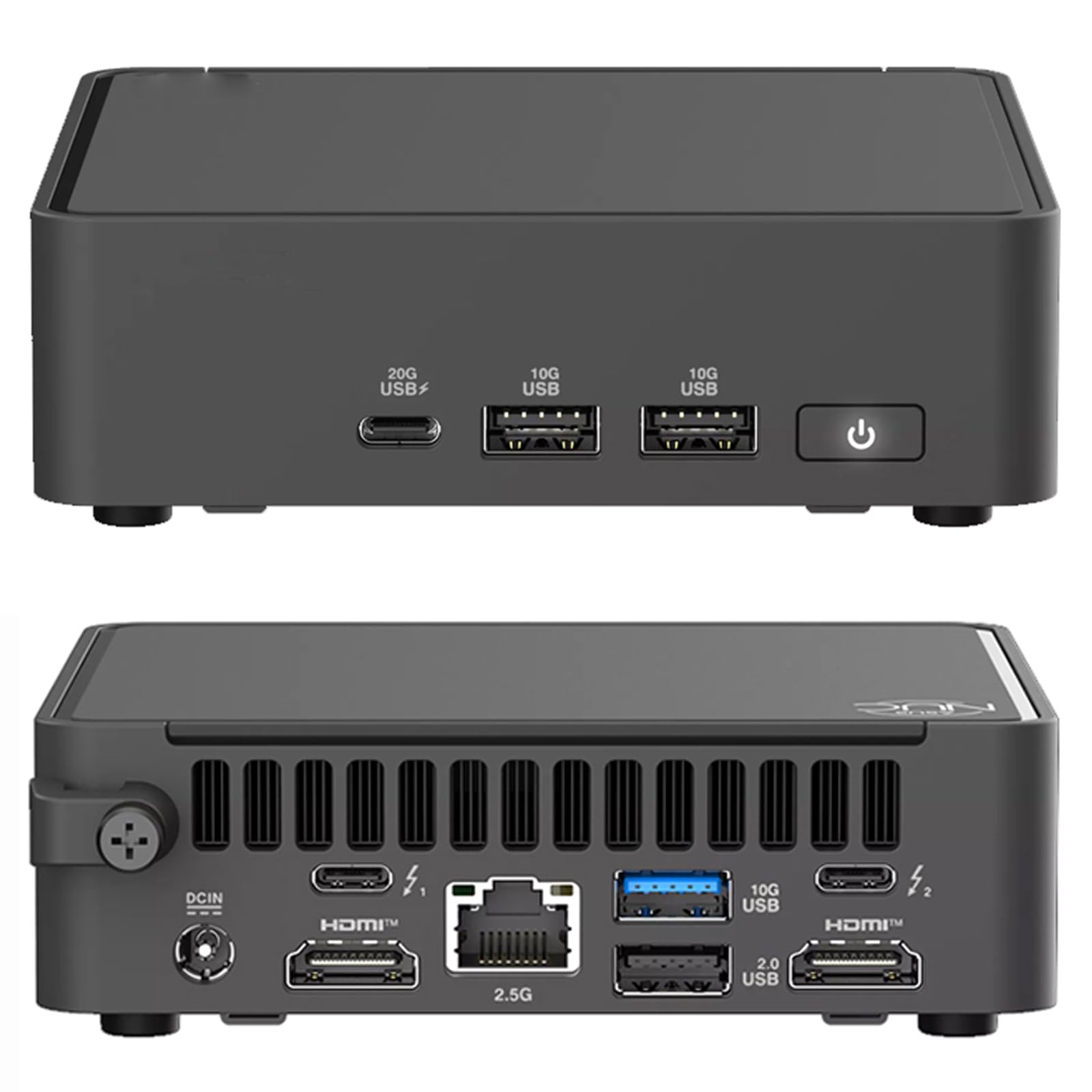 cutesliving ultra 5 225h 14-core mini pc: quad 4k display, pcie 5.0 ssd, wi-fi 7, thunderbolt 4 ports, mil-std certified(16gb ram,1tb ssd)