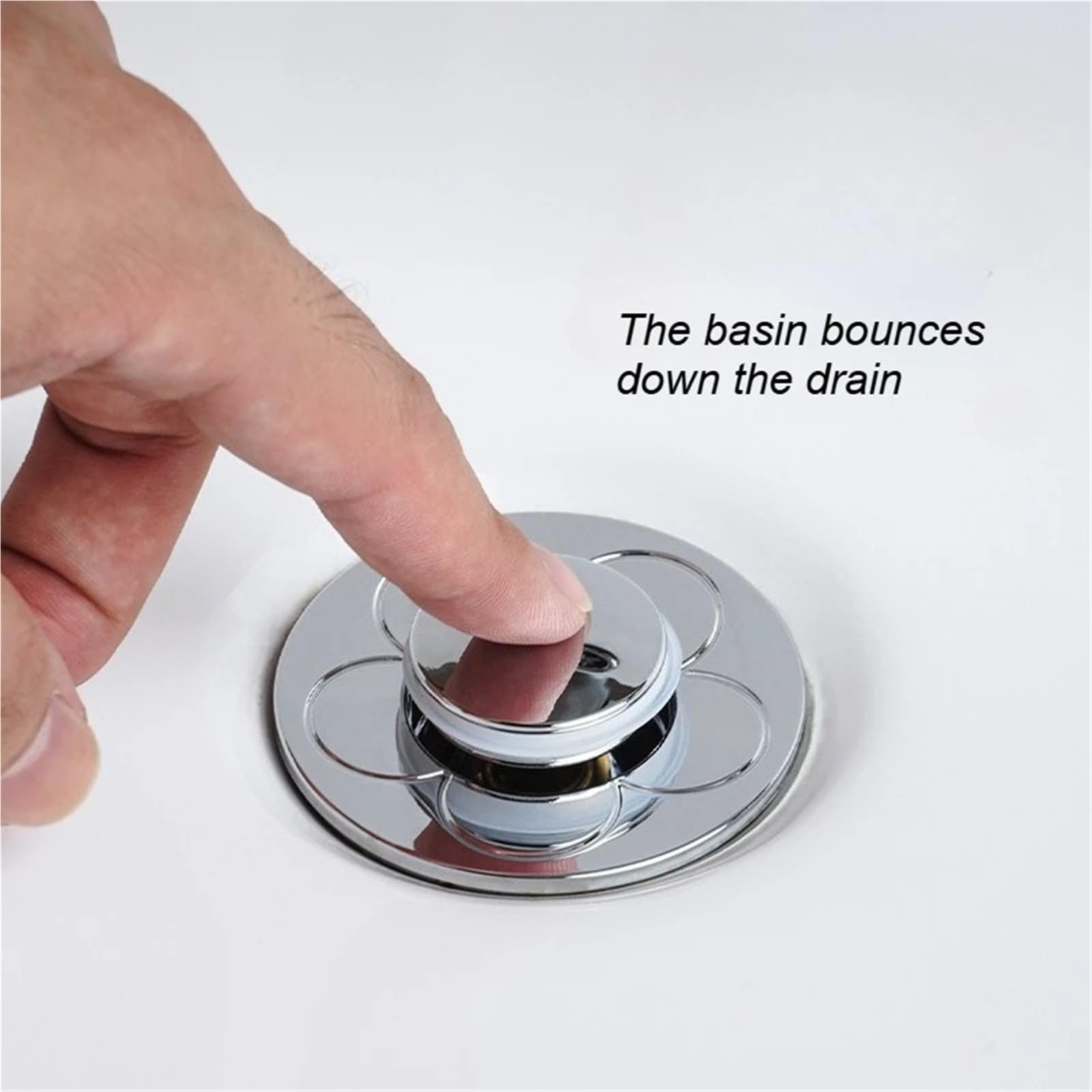 Waschbeckenstöpsel 30-40mm Universal Pop-Up Drain Stopper ABS Electroplated Shell Copper Core Anti-Odor Insect Proof for Bathroom Sink Washbasin