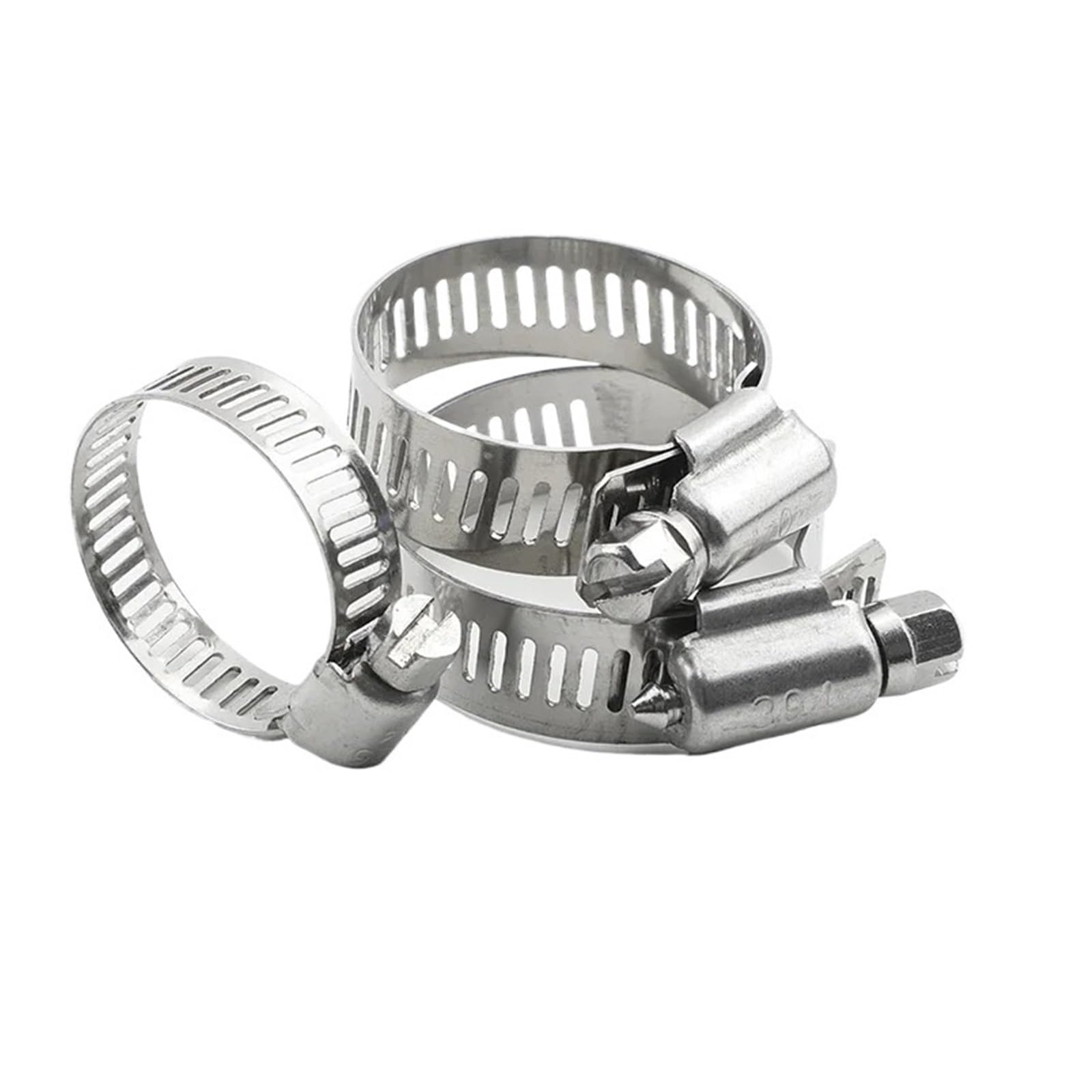 Hqycl One Color 2-10Pcs Adjustable Worm Gear Hose Clamps Stainless Steel 6-95Mm Hose Clip Lock For Water And Gas Pipes(65-89Mm 2Pcs)