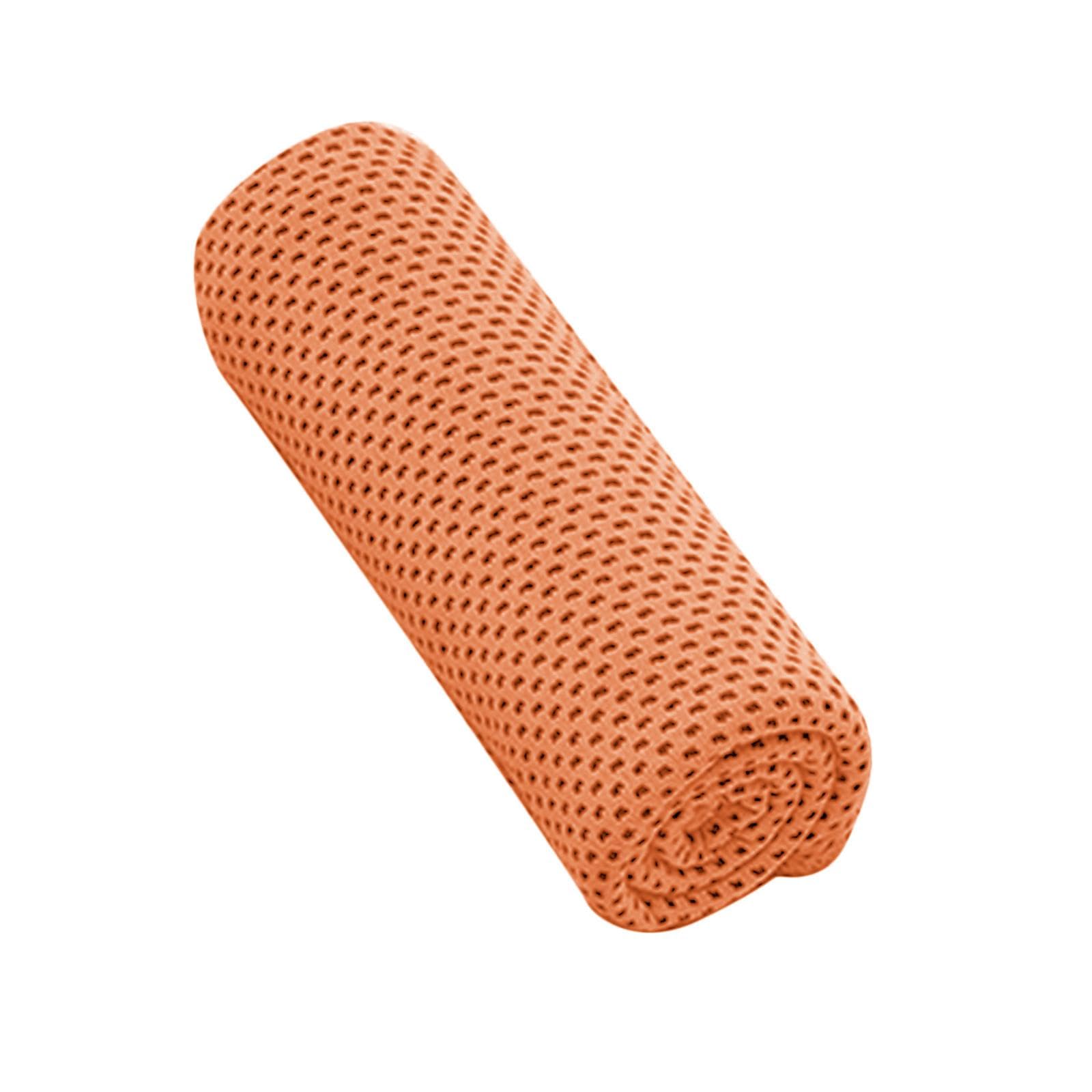 UJEAVETTE Cooling Towel 12X40 Sweat Absorbing Gym Towel for Fitness Workout Football Orange-image-36
