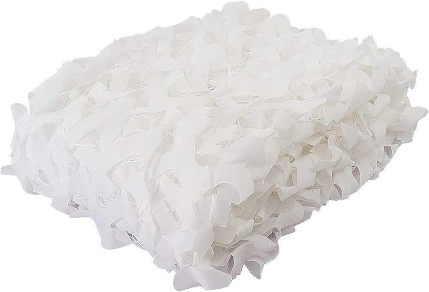 Vela de sombra exterior de malla de camuflaje blanca para decoración de fi