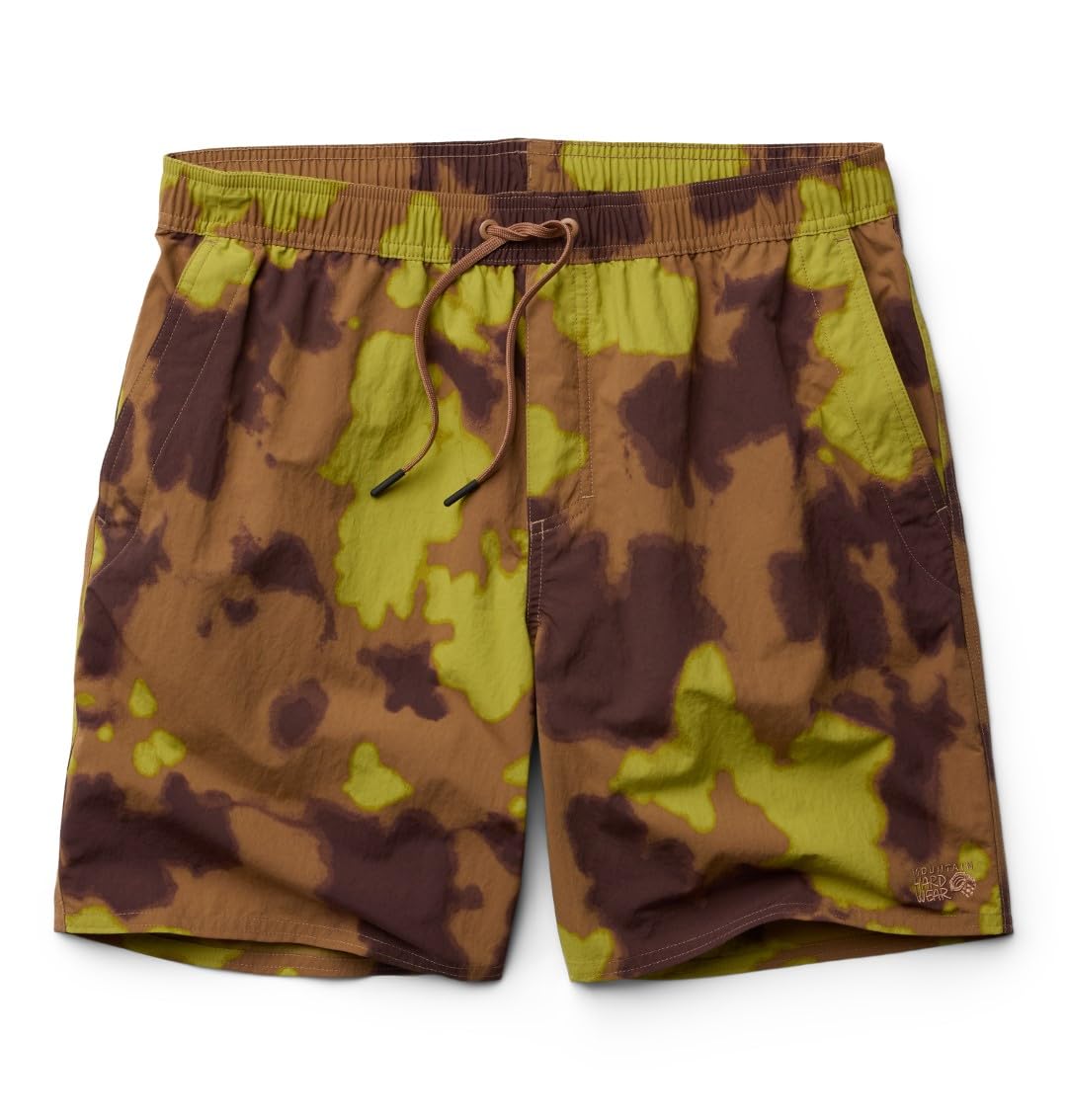Mountain Hardwear Men's Stryder Swim Short Hiking, New Clay Blissed Dye Print, Medium