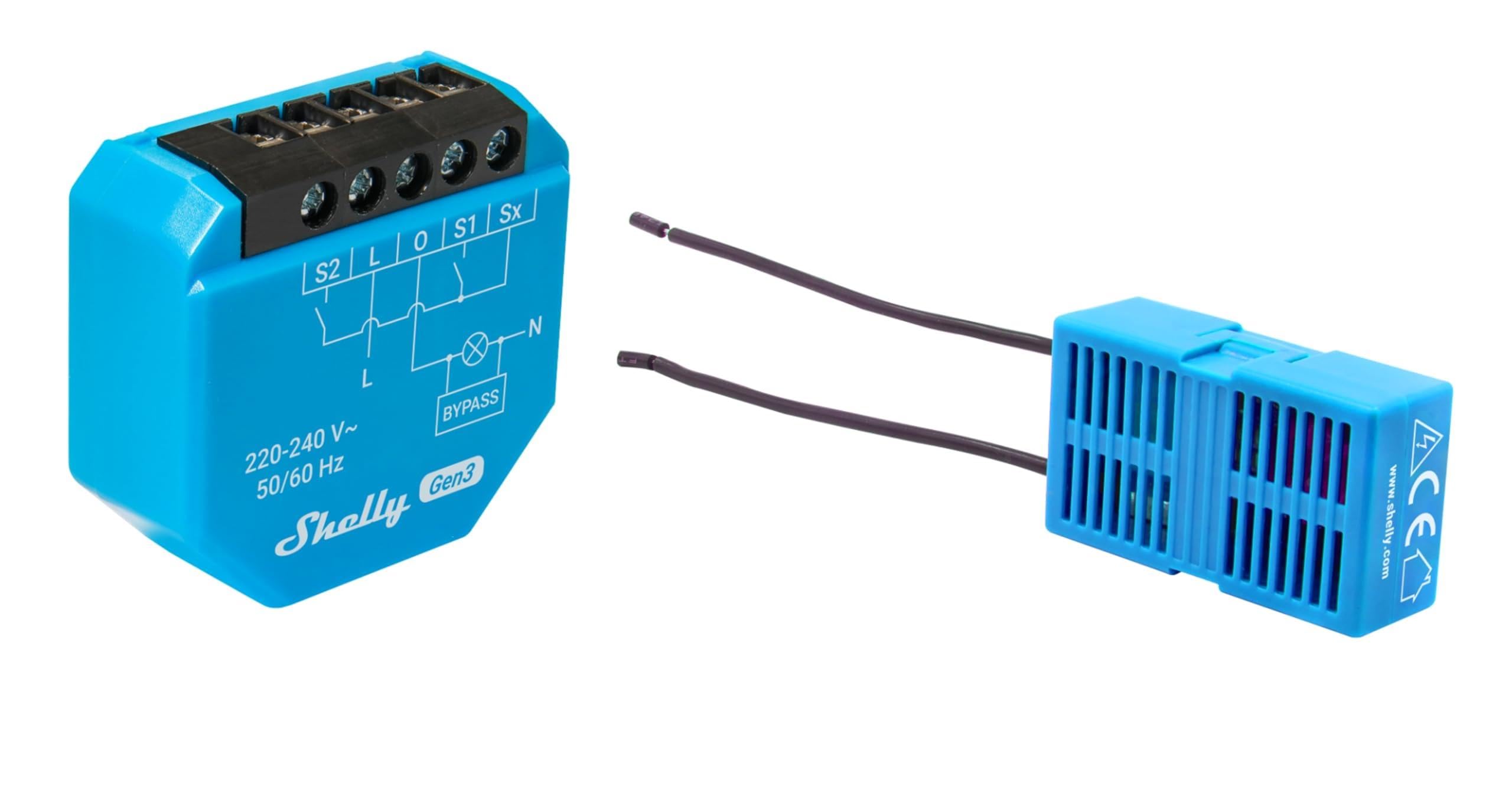 SHELLY Unterputz-Schalter 1L Gen3, WLAN, Bluetooth, 4 Stück