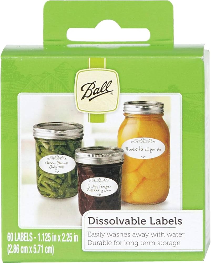 Ball Dissolvable Canning Labels 60 labels each