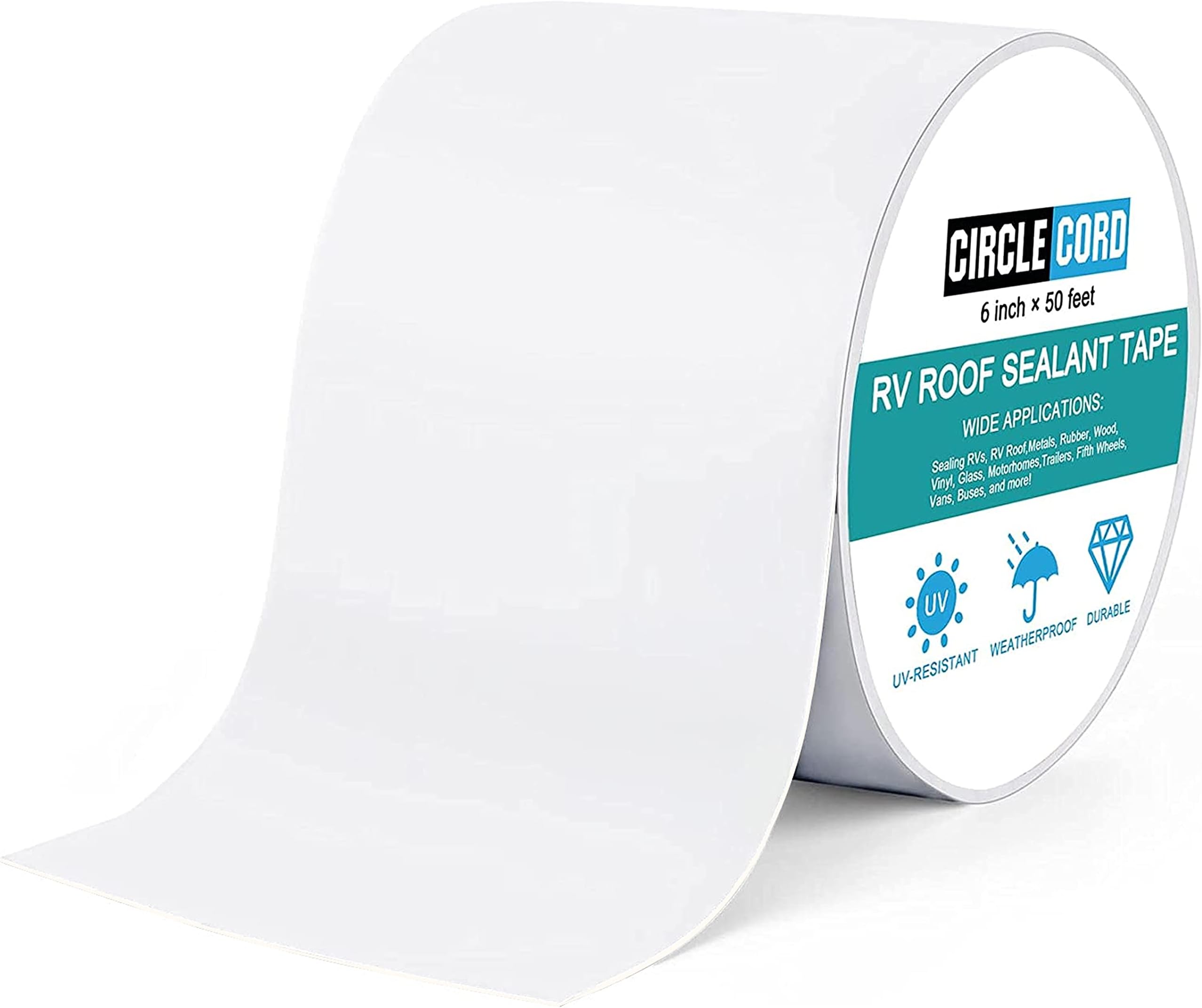 EternaBond 12" x 10' White Mobile Home RV Repair Tape 10