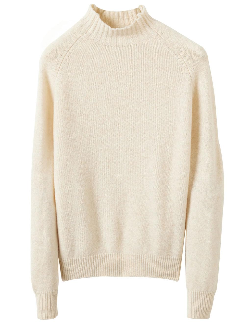 Pullover für Damen Mock Neck Sweater Herbst Winter 100% Merinowolle Basic Warme Pullover Langarm Strickpullover