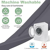 Vista 5 de Grounding Sheets - Sábanas de algodón de alta calidad para terapia de sueño saludable, sábanas bajeras de bolsillo profundo, incluye cable de Gris
