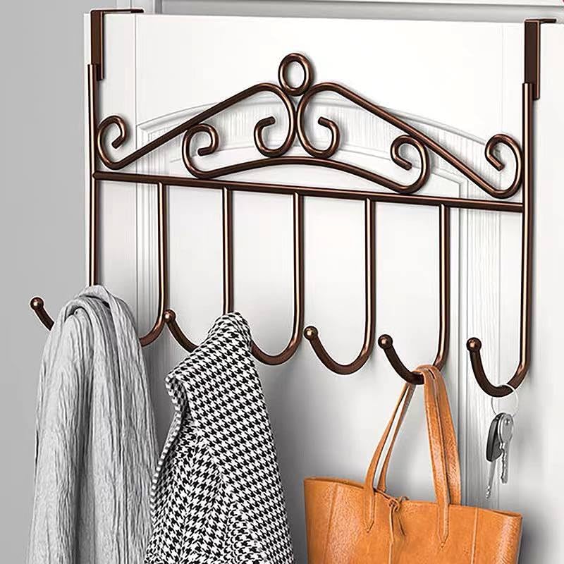 Over the Door Rack Heavy Duty Reversible Brushed Stainless Steel Hook Medium(4.5cmx3cm) Pack of 2 Hooks, Silver-image-30