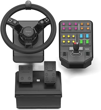 Saitek Farming Simulator Wheel, Pedals, Vehicle Side Panel Bundle (SCB432160002/01/1)
