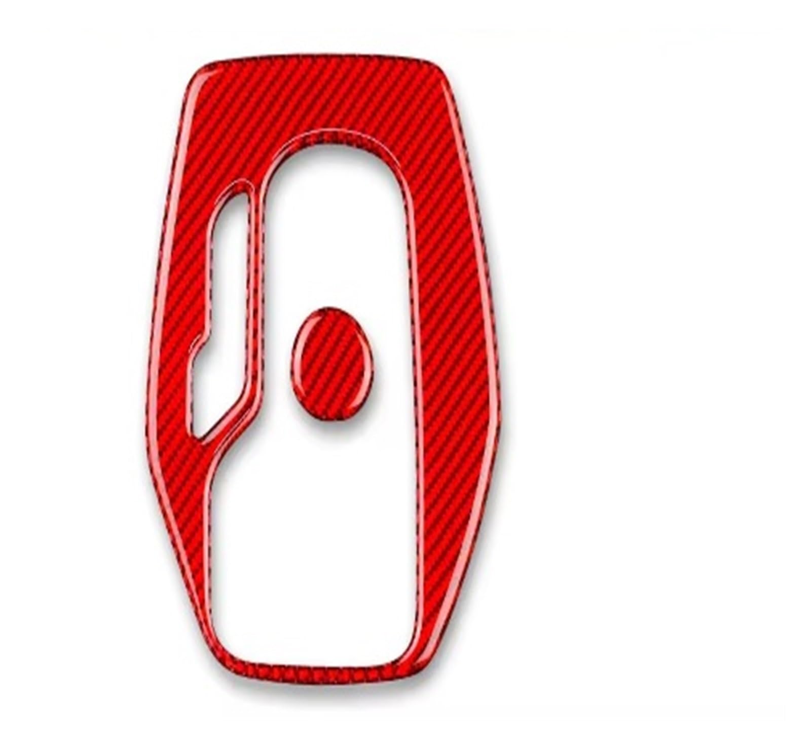 Interior Trim for Chevrolet for Camaro 2016 2017 2018 2019 Interior Trim Car Gear Shift Panel Cover Trim Sticker Carbon Fiber Cover Trim Sticker(Red)