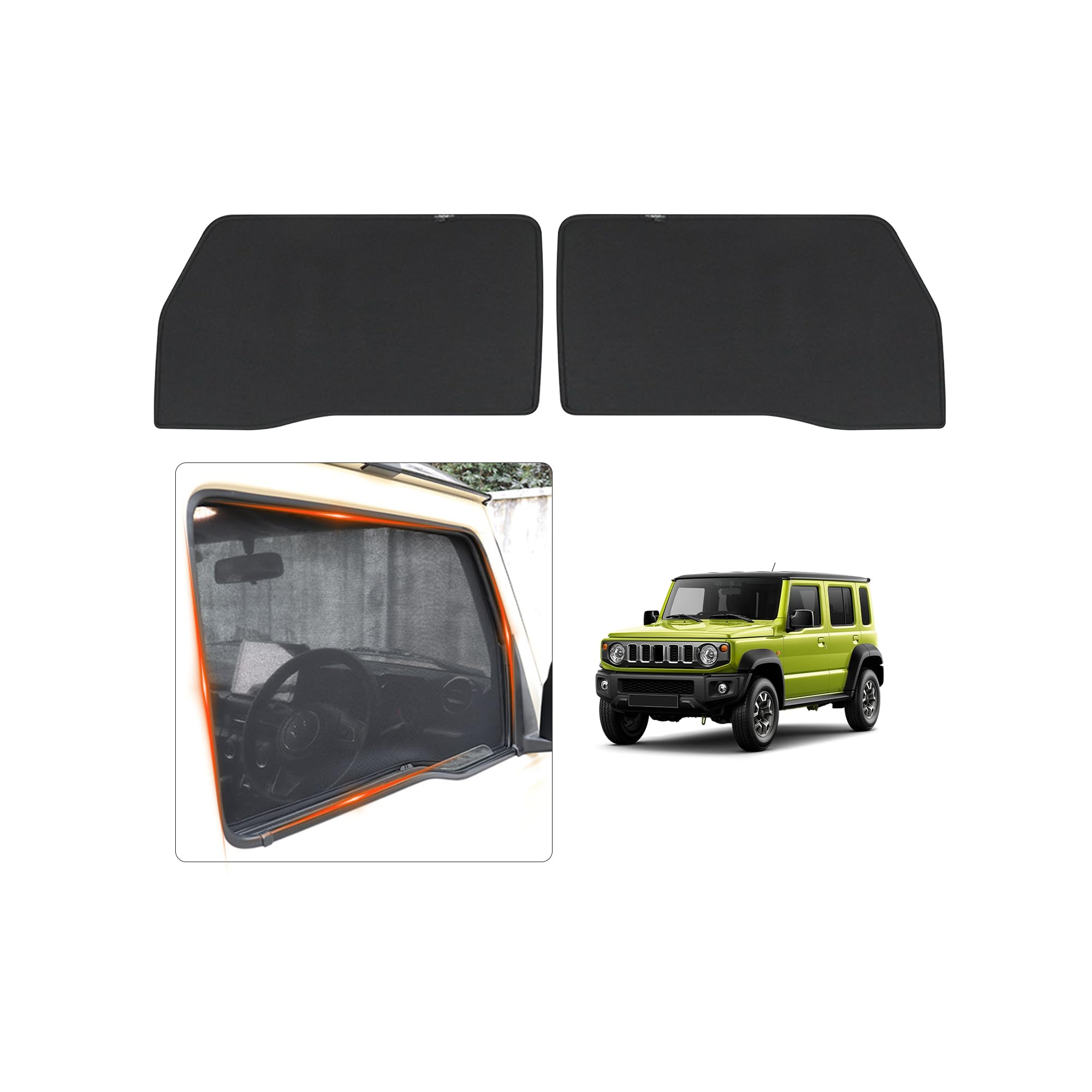 Amazon | Maplewoodcar ジムニーノマド サンシェード メッシュカーテン