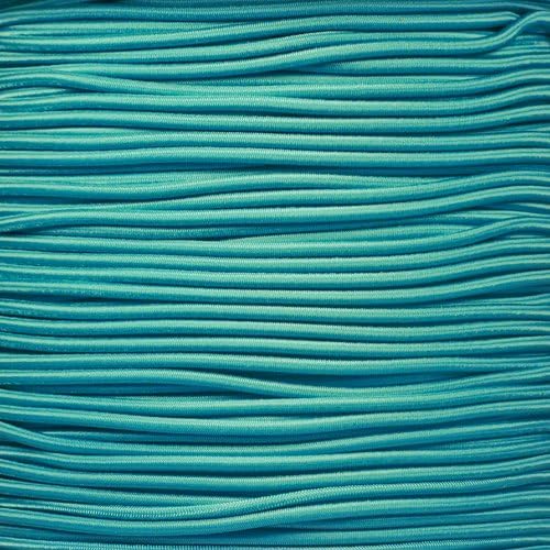 West Coast Paracord Bungee Elastic Nylon Shock Cord (1/8 Inch x 10 Feet, Turquoise)