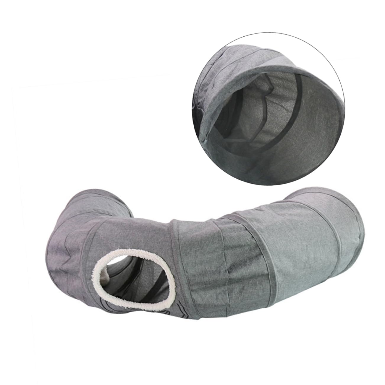 Tunnel per Gatti Pieghevole con Carta Sonora, Gioco Interattivo | Tessuto, per Gattino, Tubo da Gioco Creativo, Stile Divertente, Accessorio per Animali