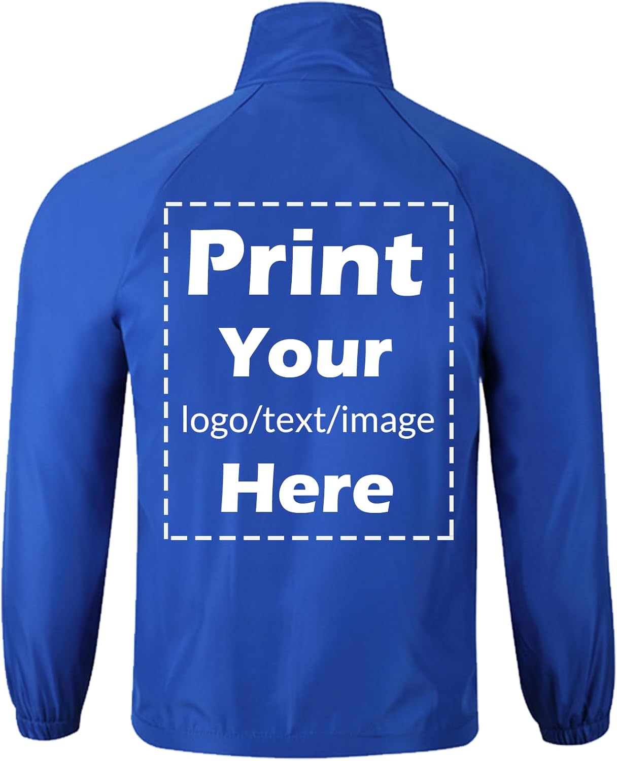 Windbreaker Jacket Custom Your Logo Text Waterproof Lightweight Workwear Outdoor Team Work Uniform - Image 3