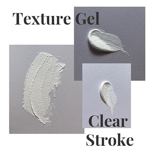 Miniatura 2 de Textura Gel semi sólido 0.21 oz polvo espejo 3D arena textura yeso escultura blanco en color claro trazo en relieve pintura gel