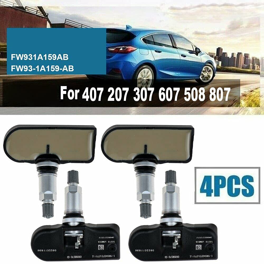 9681102280 Capteur de Pression des Pneus TPMS 433MHz pour 407 207 307 607 508 807 C4 5 6 7 8 Capteur de Pression des Pneus