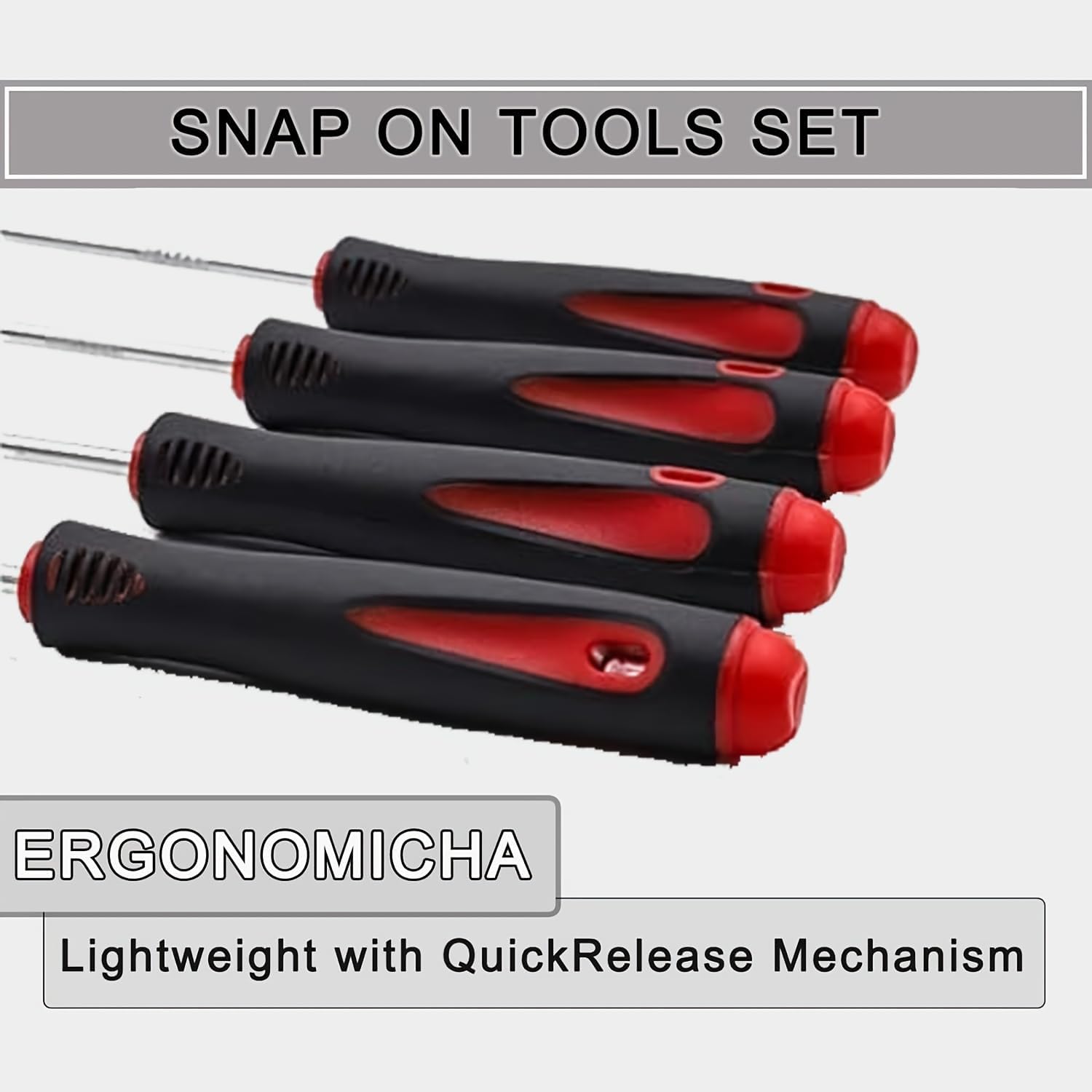 Professional 10-Piece Automotive Hook and Pick Set for Oil Seal, O-Ring, Gasket Removal - Car Repair Tool Kit for Mechanics, Auto Body Dent Puller, Engine Repair & Maintenance (Red)