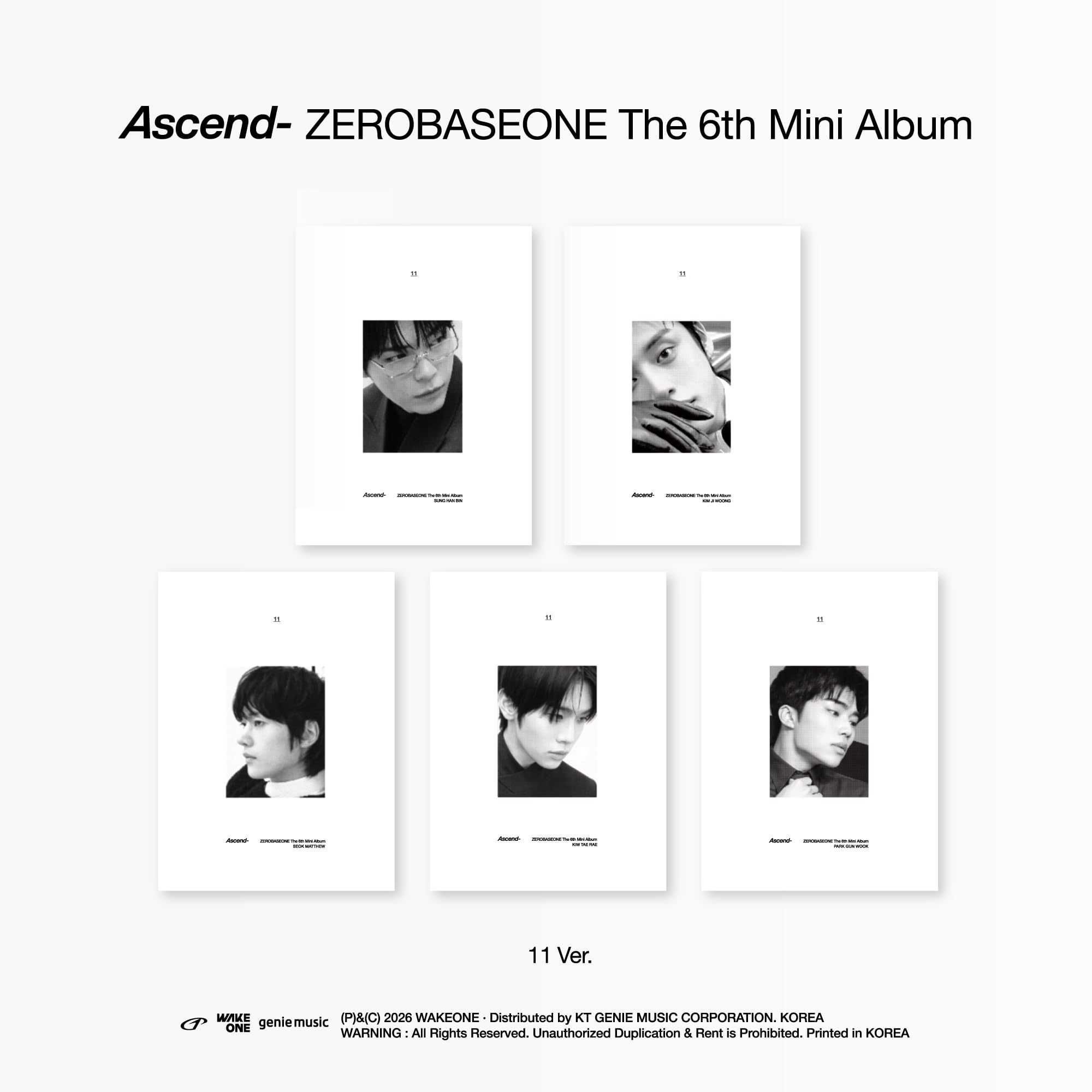 Amazon.co.jp: ZEROBASEONE [Ascend-] (11 ver.)（韓国盤）【正規輸入