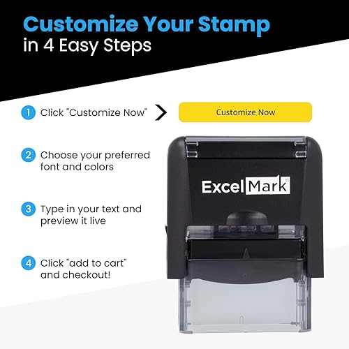 Miniatura 4 de Un sello de goma personalizado L