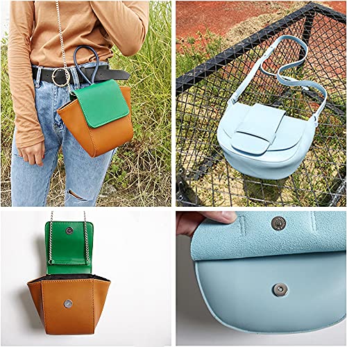 Hahiyo 19.1Mm Length Magnetic Buttons Close Effortlessly Strong Bond Manageable Apart Easy Glue Sew-On Fastener Snap Clasps Gun Black 12 Pieces For Closures Yarn Leather Purses Backpack Canvas Tote #TOP6