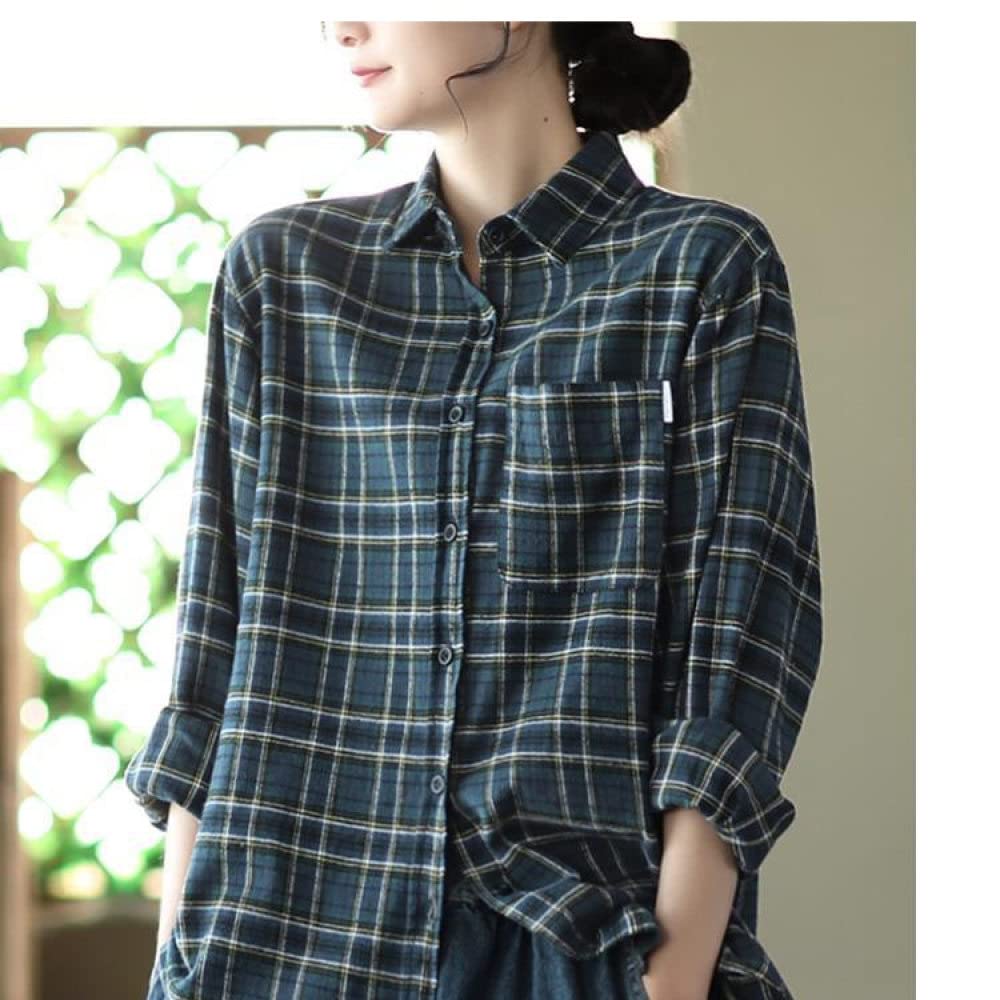 Tops Für Damen,Damen-Leinenbluse Mit Tasche, Sommer-Langarmhemden, V-Ausschnitt, Basic-Gitter-Oberteile, Lässige, Elegante Bluse, T-Shirt, Modische, Lockere Bluse, Tunika, Sweatshirt-Oberteile Für F