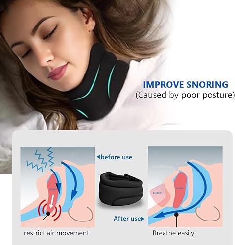 Miniatura 3 de Soporte para el cuello Cervi Correct para dormir, antironquidos y dolor de cuello, mejora 3D de espuma suave cuello cervical cuello cuello cuello