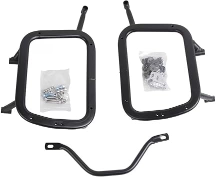 Aluminum Alloy Saddlebag Support Racks Motorcycle Side Racks Double Pannier Racks Luggage Mounting Bracket Cargo Carrier Compatible with KOVE 525 500X 400X