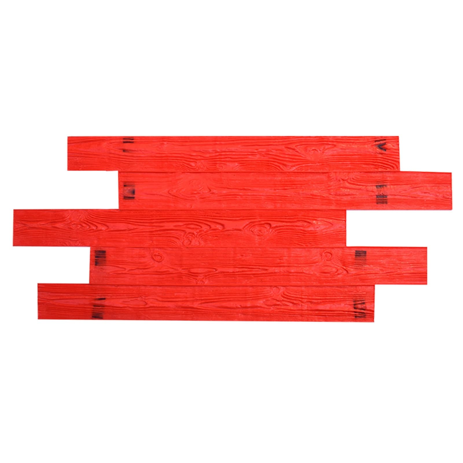 JYBNBBE Concrete Stamps Wood Plank Texture Imprint, Cement Polyurethane Stamping for Patio/Walkways, Realistic Concrete Stamp Mat with Handles (Style 4)