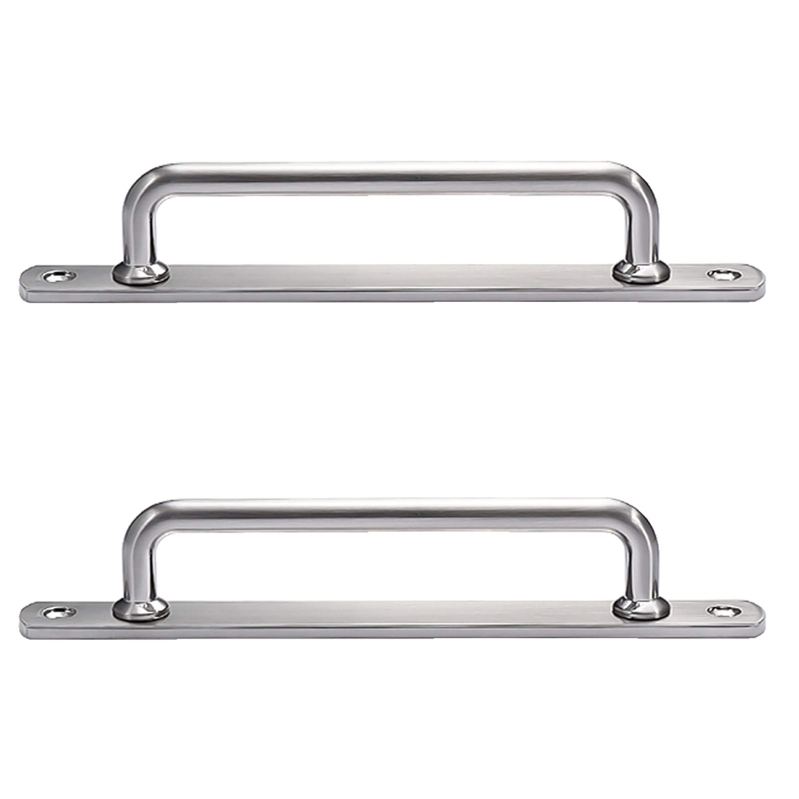 Lot De 2 Poignées De Porte De Grange Argentées, Poignées De