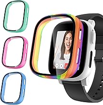 aceyoon Pack of 4 Case Compatible with Xplora X6 Play Kids, 2-in-1 Shockproof Hard PC Case and Scratch-Resistant HD Tempered Glass Screen Protector Protective Case for Xplora X6 Play Children