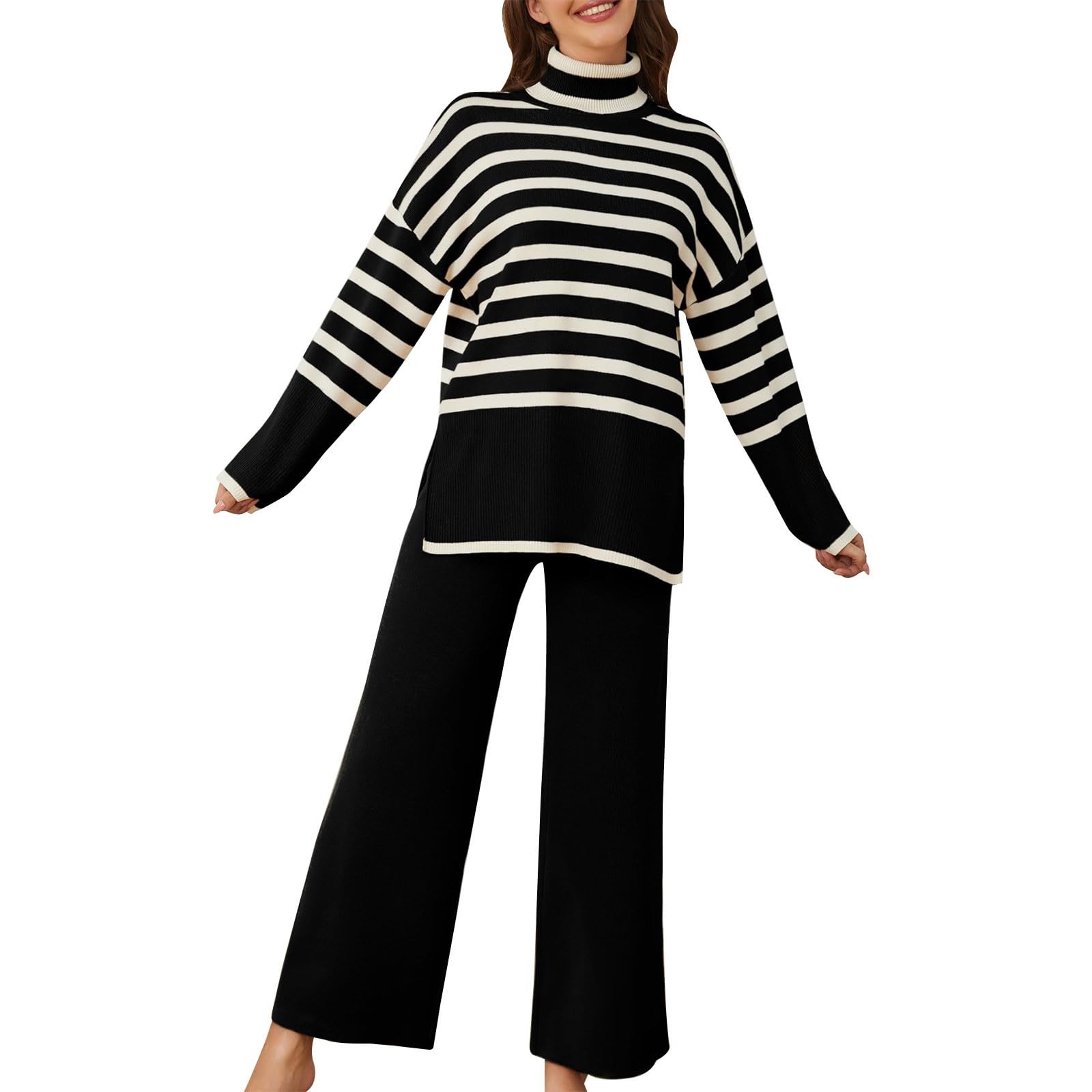 Tuta Maglia Donna Completa Invernale Set In Maglia Sportiva
