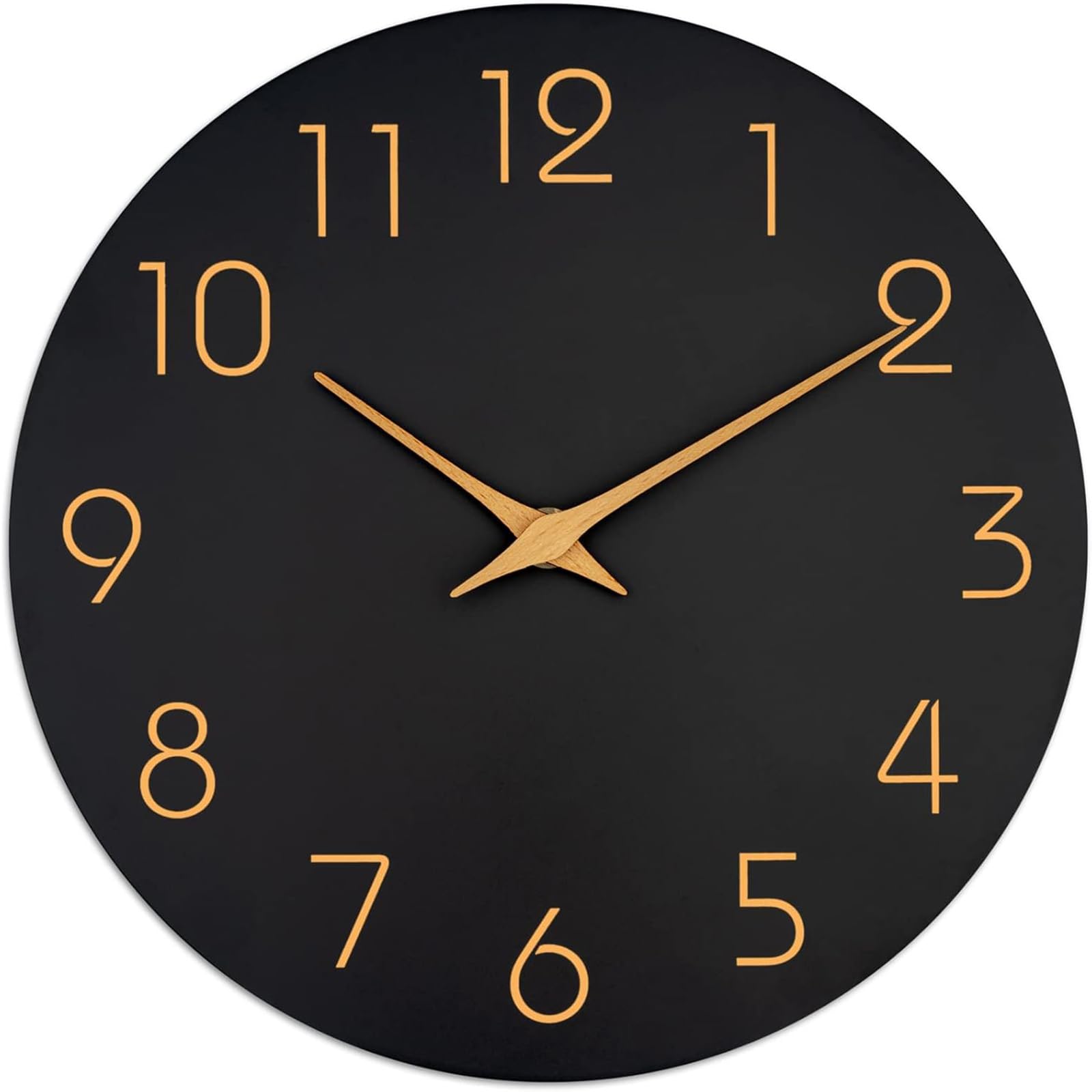 Sponsored Ad – 12inch Wall Clock,Wood Modern Wall Clock,Silent Non Ticking,Battery Operated,for Kitchen, Living Room, Office, Bedroom, Bathroom (Black)