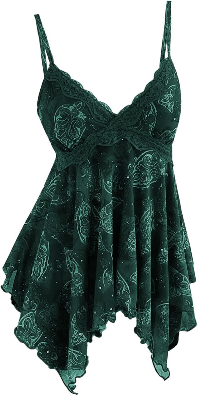  Women's Y2K Tops Lace Sequin Ruffle Peplum Babydoll Going Out Shirt